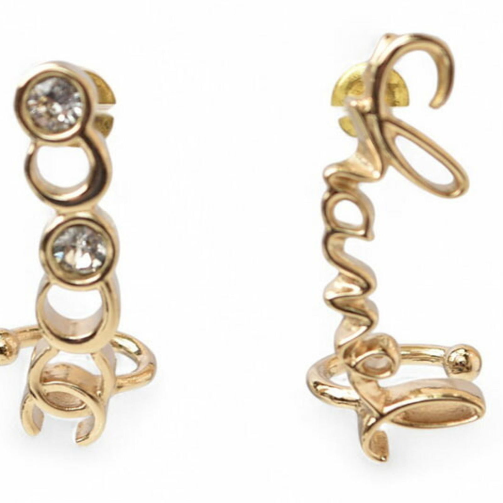 Plating Chanel Stud Earrings Gold - 6