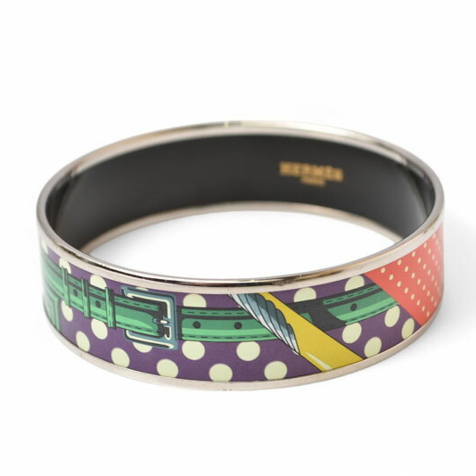 Leather - Hermes Bangle Enamel - 3