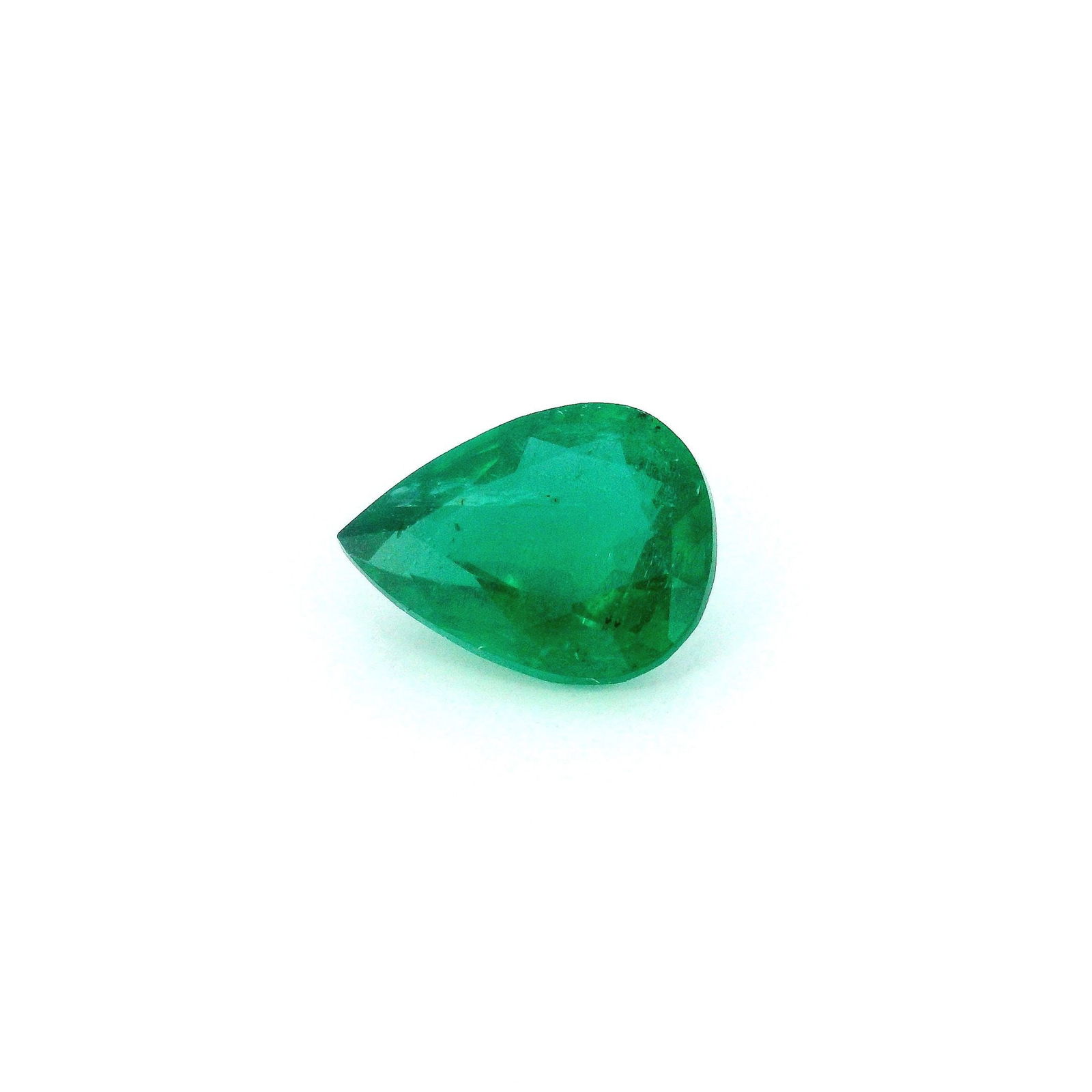 Loose Emerald Gemstone - GSI Pear 1.31ct Green MI (1 of 1)