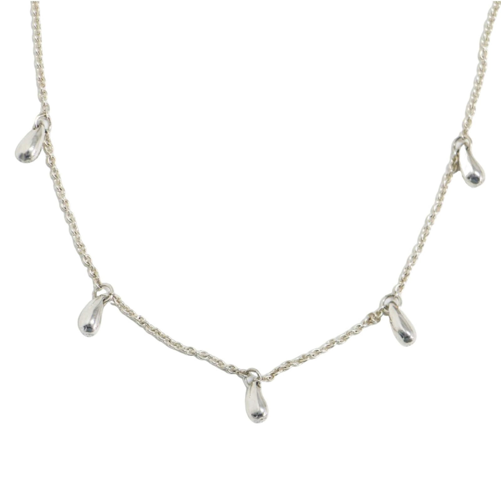 SV925 TIFFANY&Co. Tiffany Necklace Silver Teardrop 5P Elsa Peretti Ag925: SV925 TIFFANY&Co. Tiffany Necklace Silver Teardrop 5P Elsa Peretti Ag925 This listing features SV925 TIFFANY&Co. Tiffany Necklace Silver Teardrop 5P Elsa Peretti Ag925. Item specifics are provided