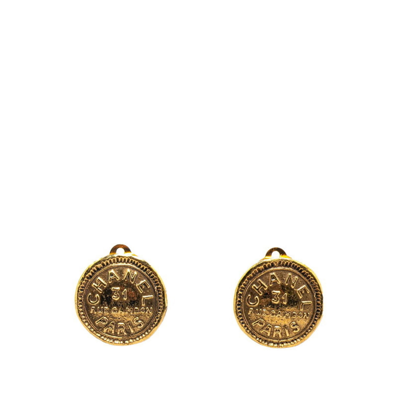 Earrings Chanel Clip: Earrings Chanel Clip This listing features Earrings Chanel Clip. Item specifics are provided below. Item Specifics: Brand: Chanel Type: Clip Earrings Gender: Women Color: Gold Size (Hxwxd): 19.50mm x