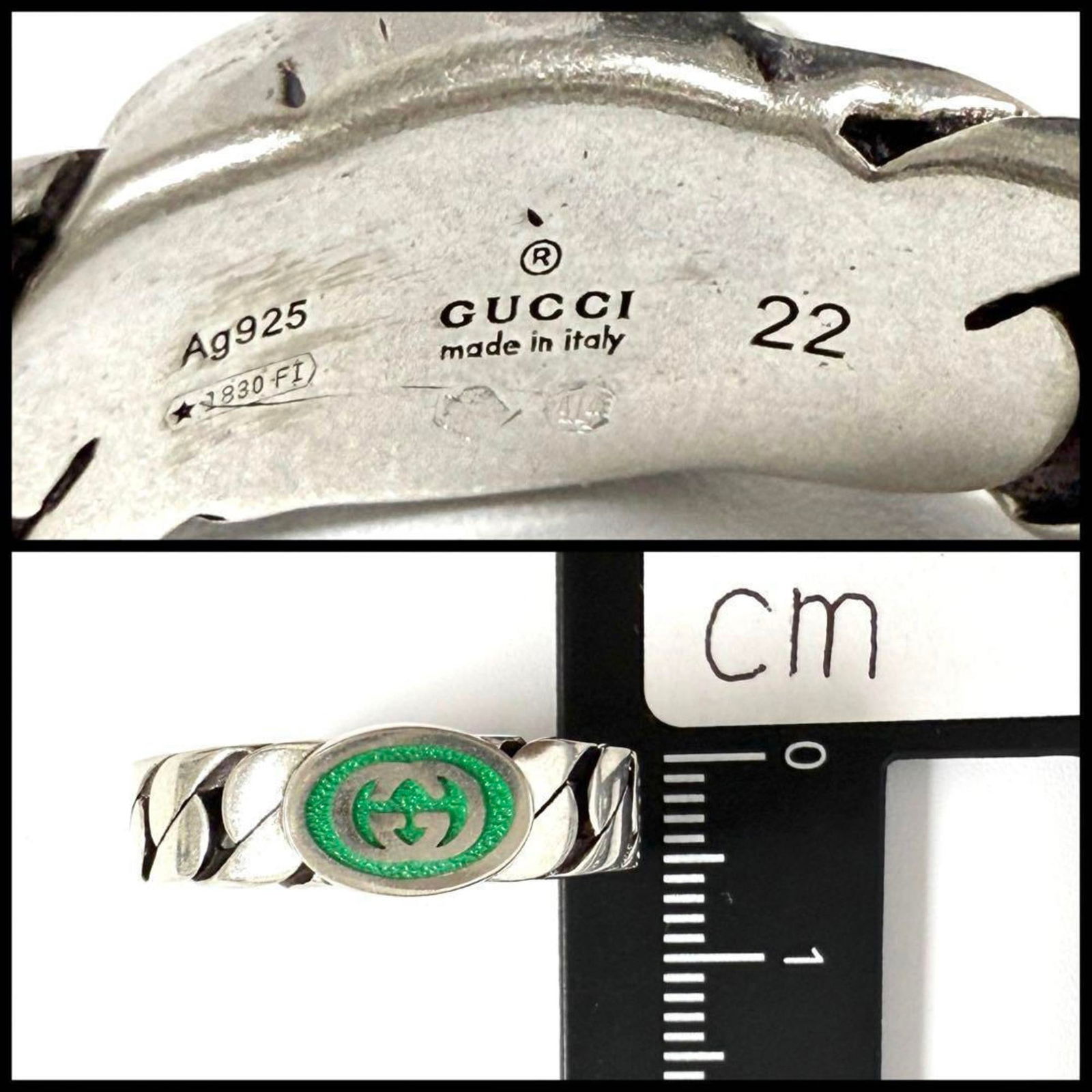 925 Gucci Band Ring Silver - 8