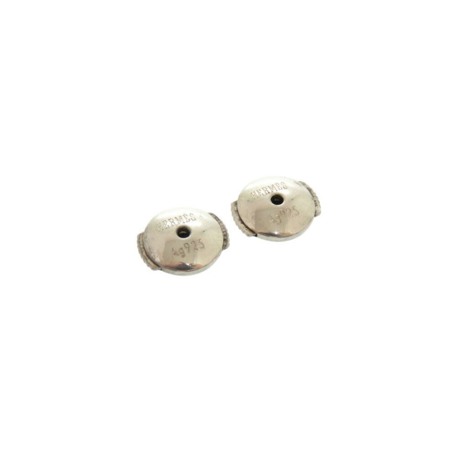 925 Hermes Stud Earrings Silver - 10