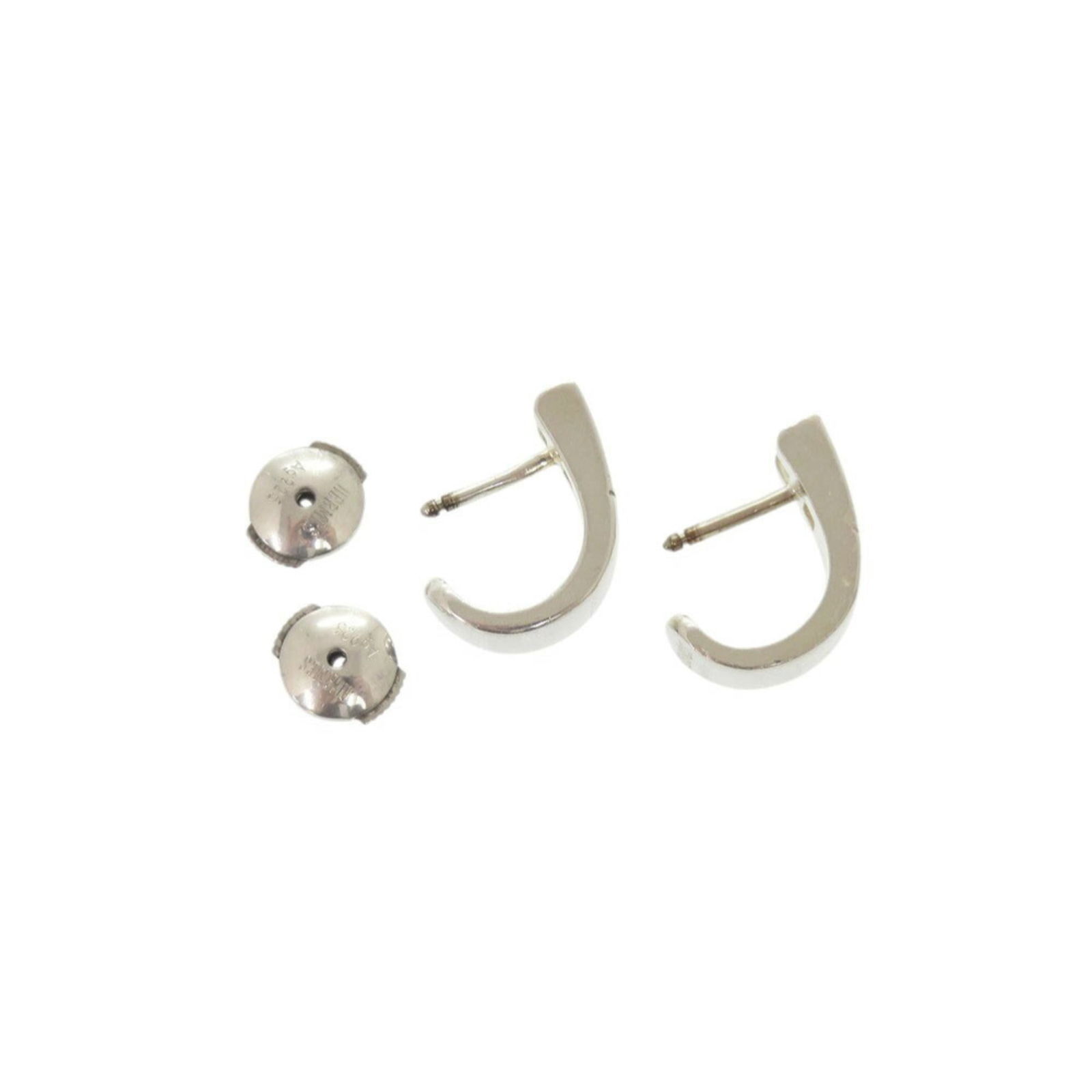 925 Hermes Stud Earrings Silver - 7