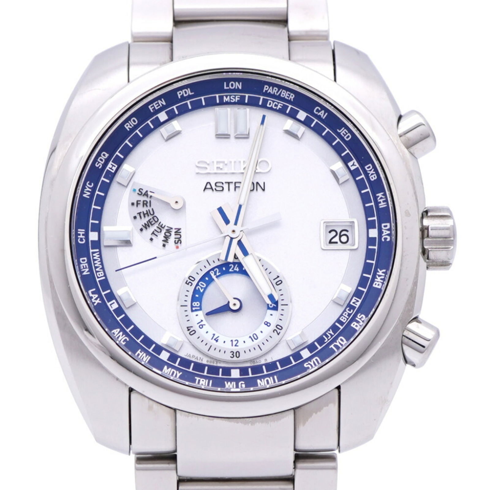 Wristwatch Seiko: Wristwatch Seiko This listing features Wristwatch Seiko. Item specifics are provided below. Item Specifics: Brand: Seiko Type: Wristwatch Gender: Men Material (Case): Titanium Material (Band): Titaniu