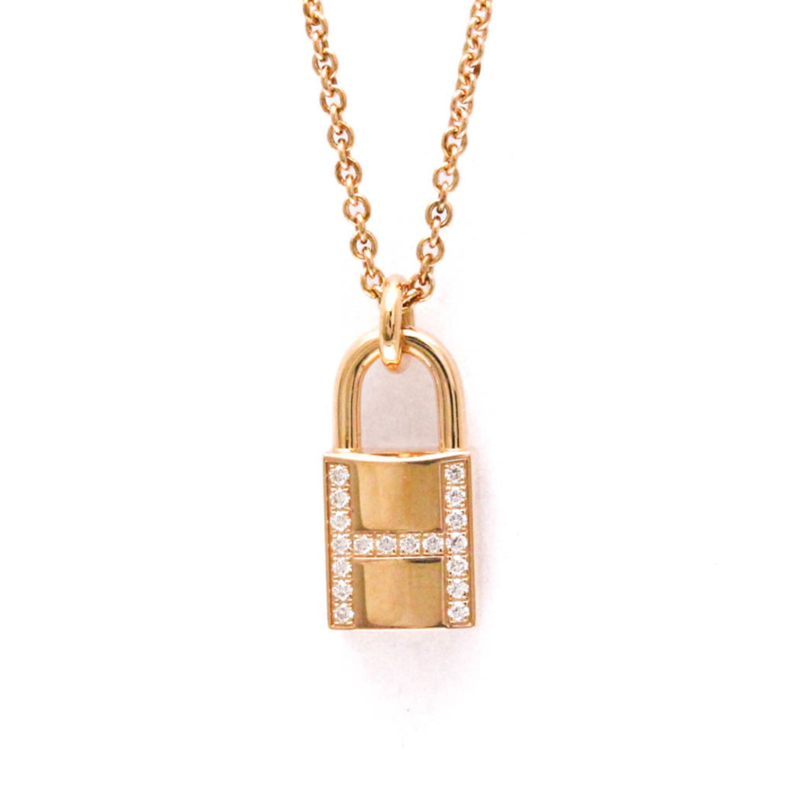 Women Fashion Pendant Necklace Carat/ 0.09 (Pink Gold) - Hermes Cadena Diamond Necklace Pink Gold: Women Fashion Pendant Necklace Carat/ 0.09 (Pink Gold) - Hermes Cadena Diamond Necklace Pink Gold (18K) Diamond Men This listing features Women Fashion Pendant Necklace Carat/ 0.09 (Pink Gold) -