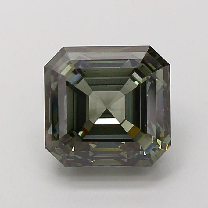 Loose Lab Diamond - IGI Asscher 3.53ct Fancy Deep Green VS2 (1 of 1)