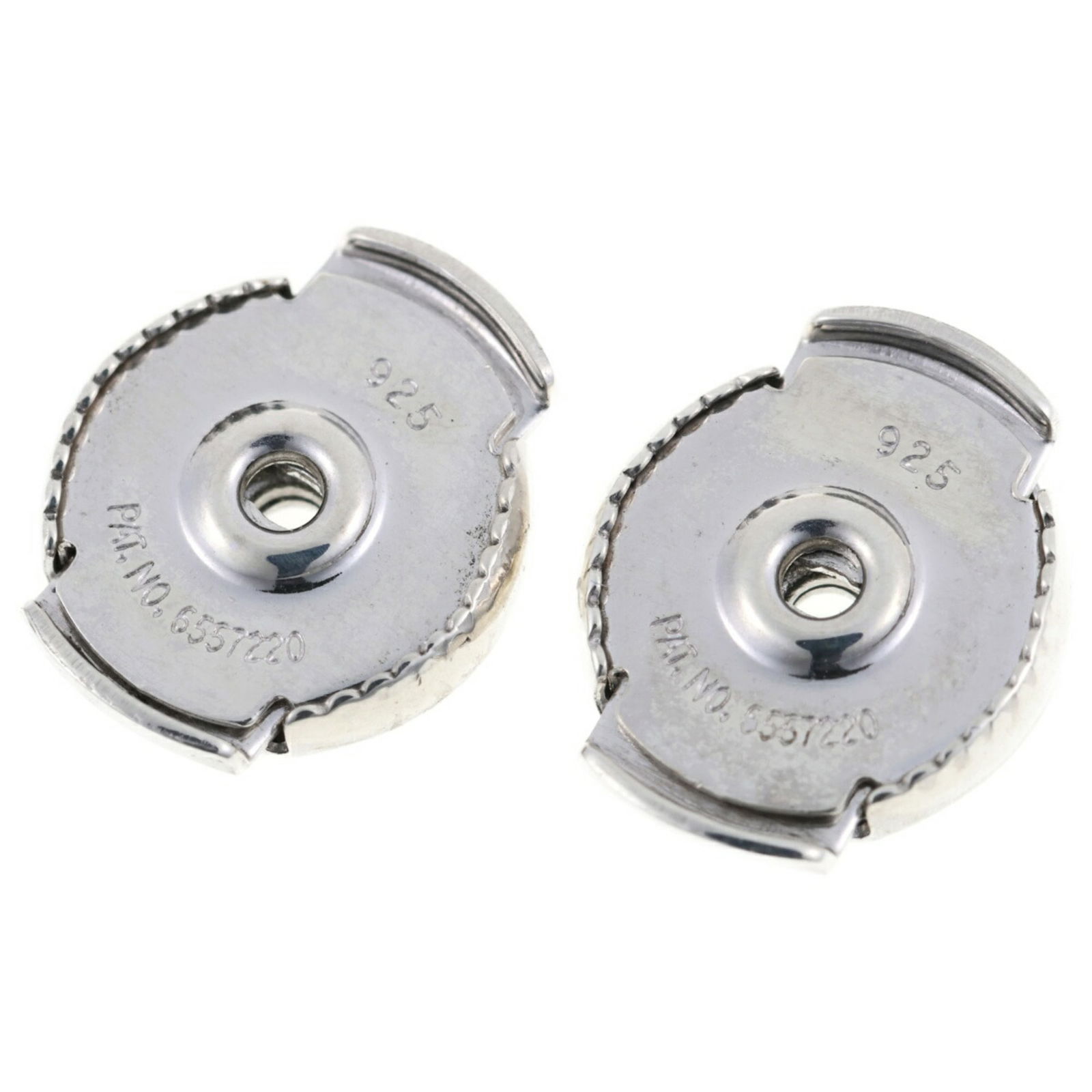 925 Hermes Stud Earrings Silver - 5