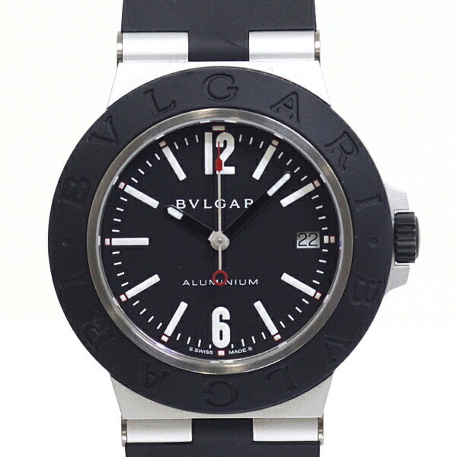 Wristwatch Bvlgari: Wristwatch Bvlgari This listing features Wristwatch Bvlgari. Item specifics are provided below. Item Specifics: Brand: Bvlgari Type: Wristwatch Gender: Men Display: Analog Material (Case): Aluminum