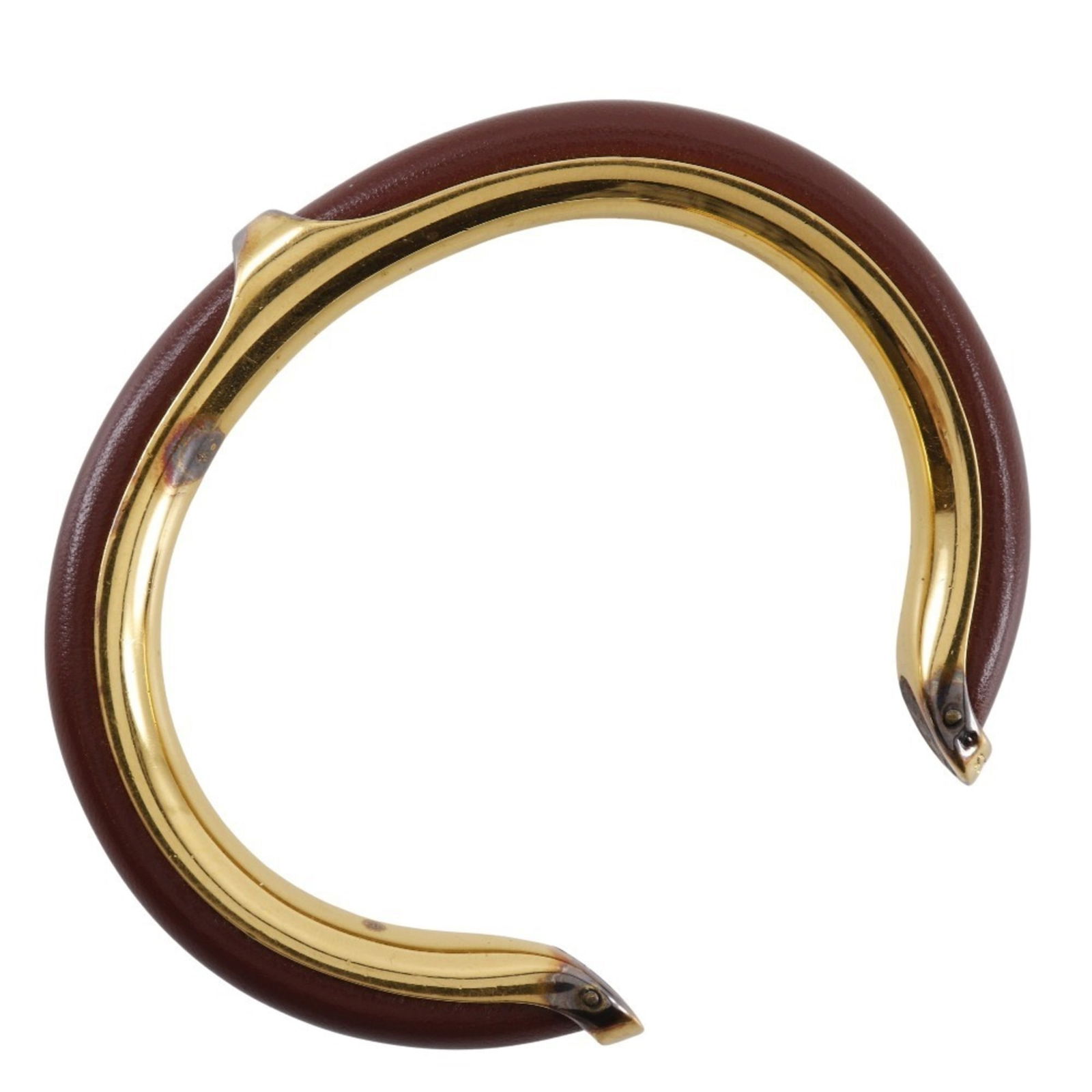 Leather - Hermes Bangle Gold Plating - 2