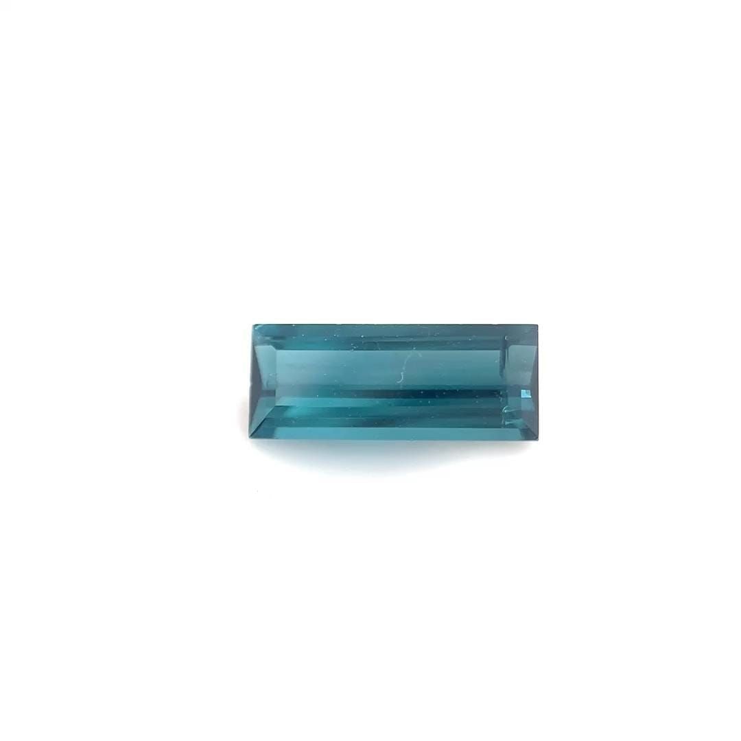 Loose Tourmaline Gemstone - Baguette 1.09ct Blue SI: Loose Tourmaline Gemstone - Baguette 1.09ct Blue SI This listing features Loose Tourmaline Gemstone - Baguette 1.09ct Blue SI. Item specifics are provided below. Item Specifics: Type: Tourmaline Carat