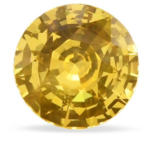 Loose Sapphire Gemstone - Round 3.54ct Yellow EC (1 of 1)