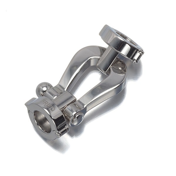 Gold Fred Buckle For Bracelet Force 10 Lm 18K 750 White (1 of 5)