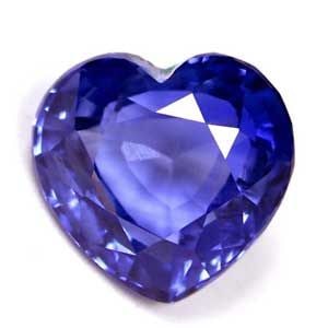 Loose Sapphire Gemstone - Heart 2.4ct Blue SI (1 of 1)