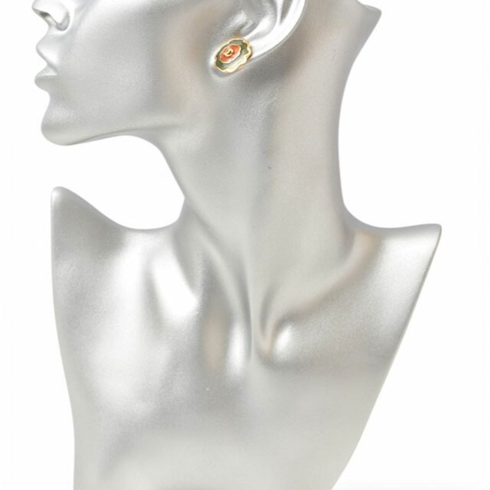 Plating Chanel Stud Earrings Gold - 5