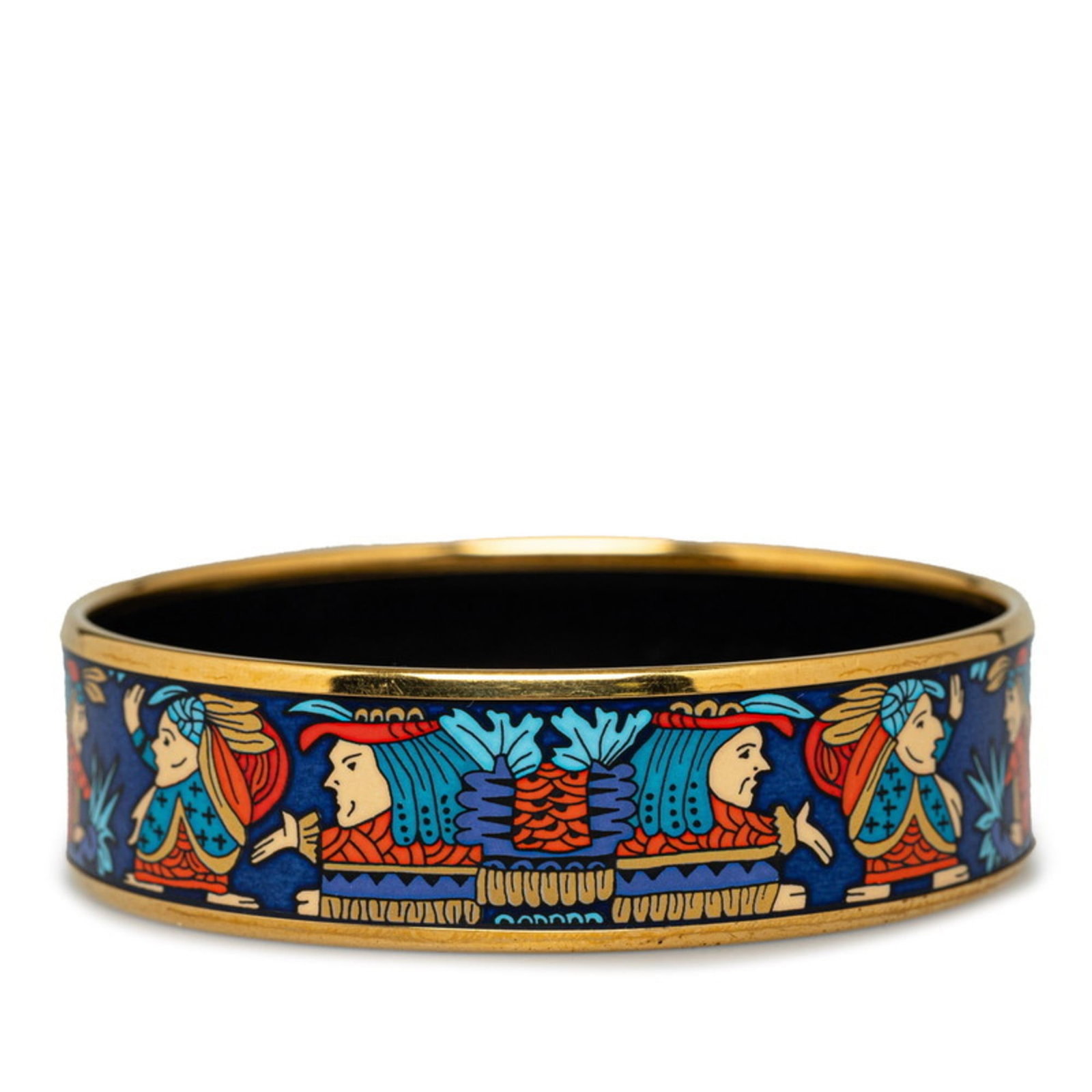 Enamel Hermes Bangle Cloisonn/ - 3