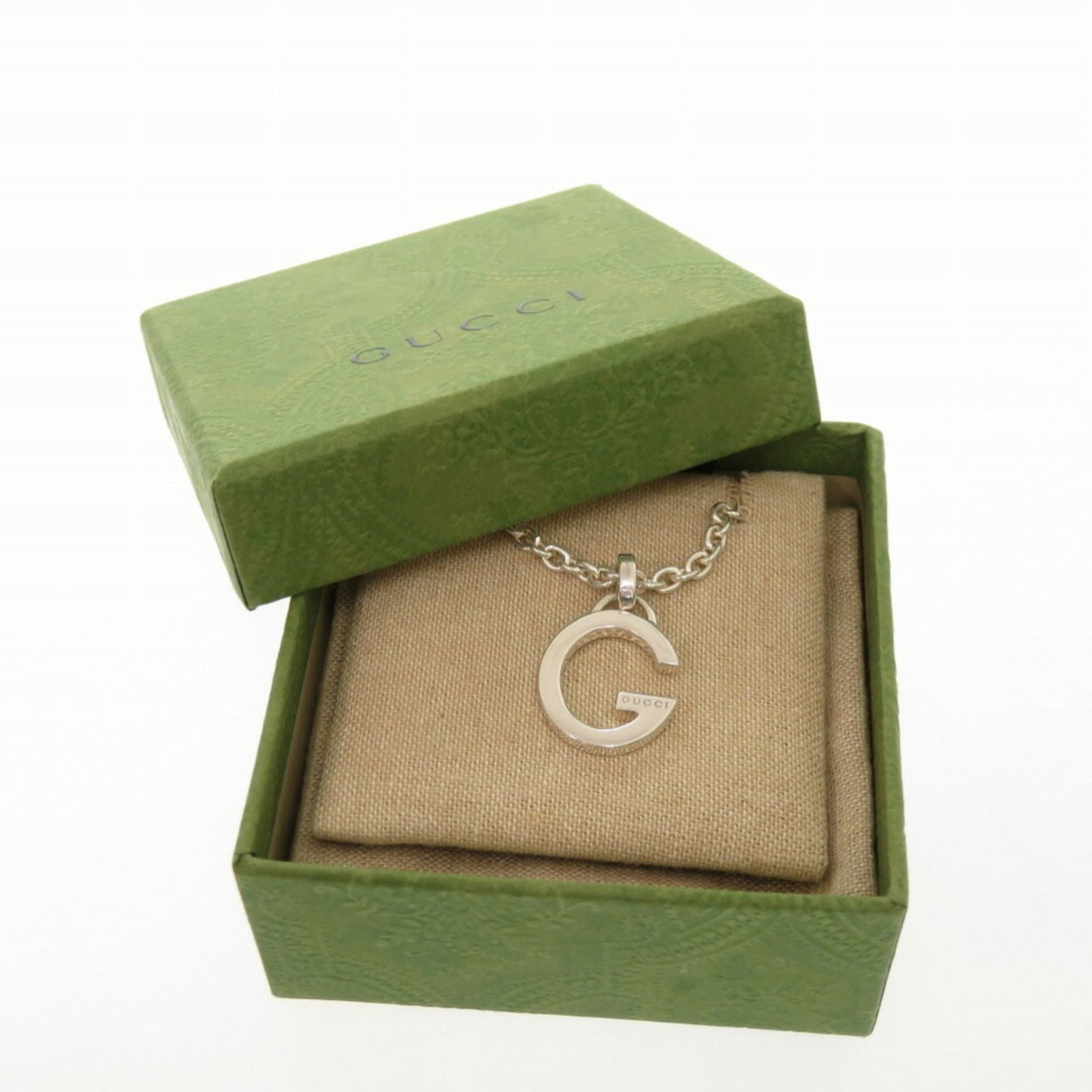 GUCCI G Silver 925 Necklace 0372 - 3