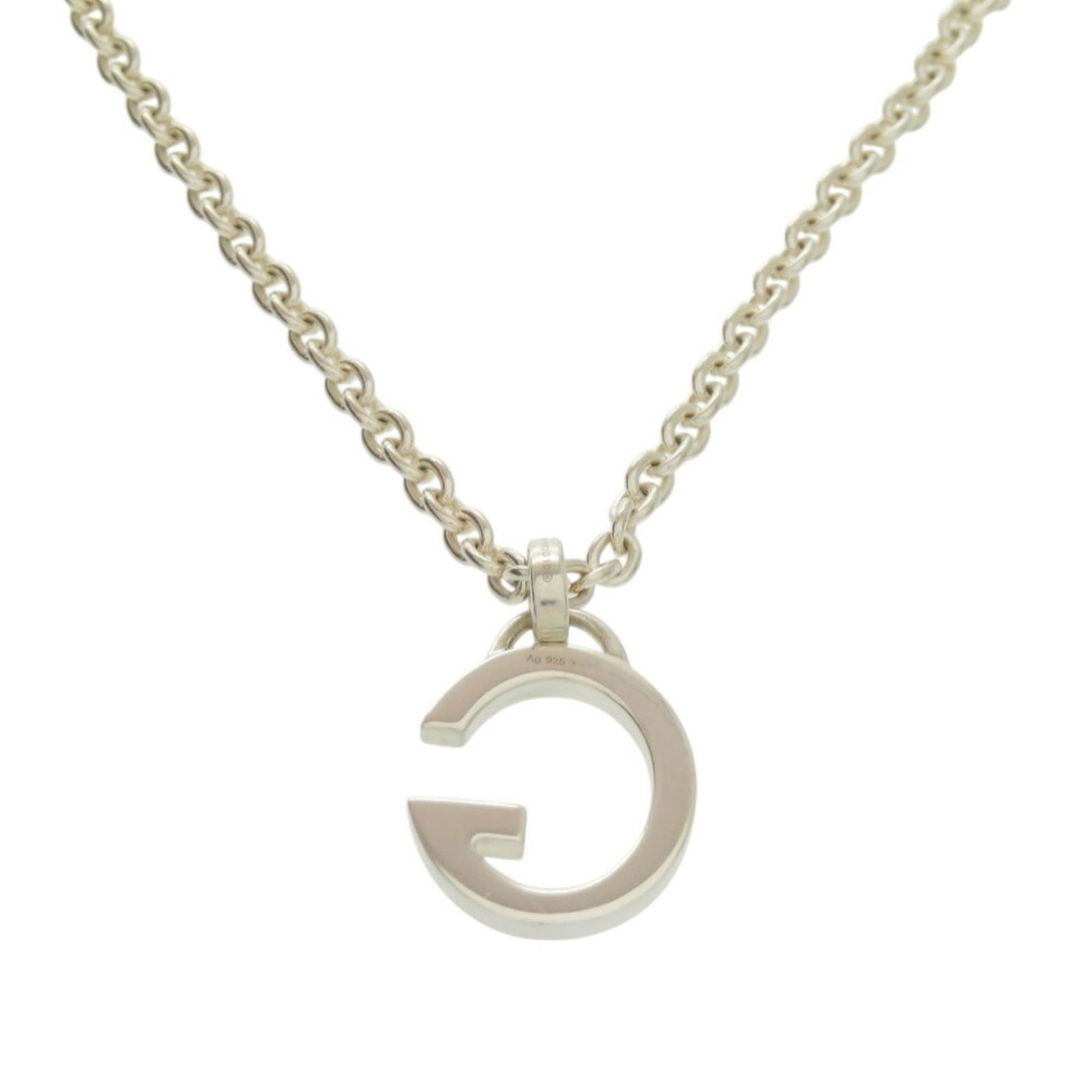 GUCCI G Silver 925 Necklace 0372 - 5