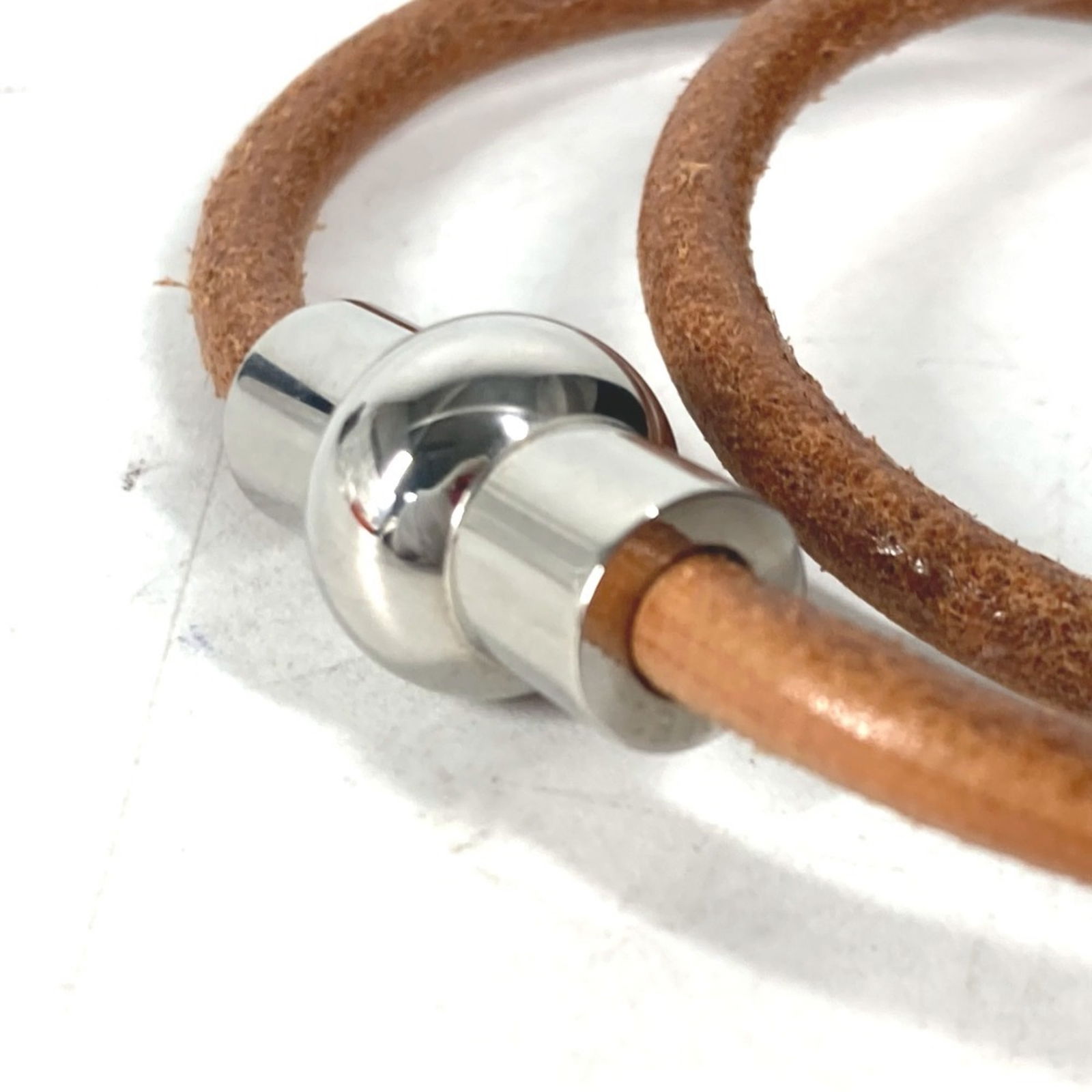 Leather Hermes Charm Bracelet - 8