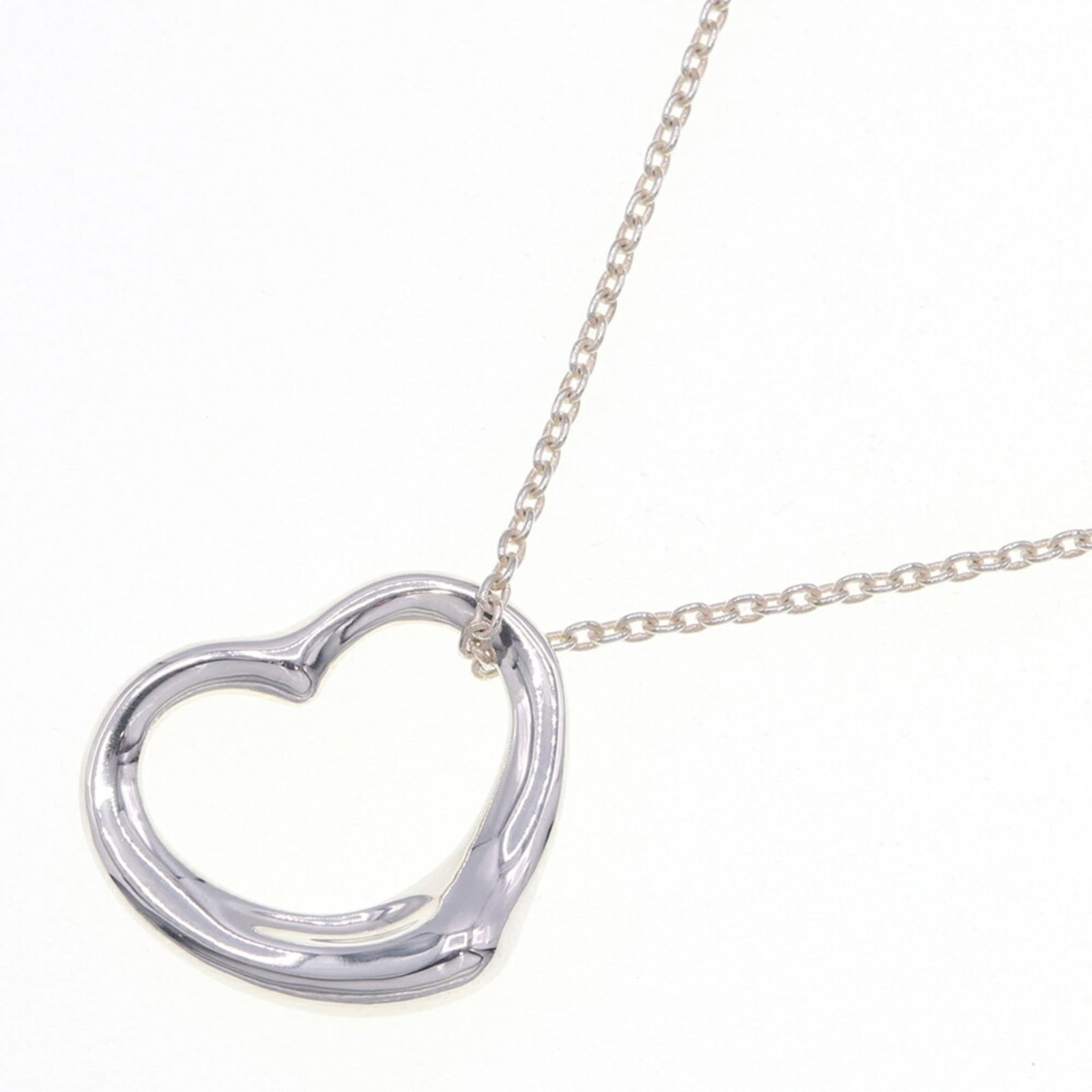 CO Tiffany Necklace Elsa Peretti Heart SV Sterling Silver 925 Pendant Women's TIFFANY & (1 of 5)