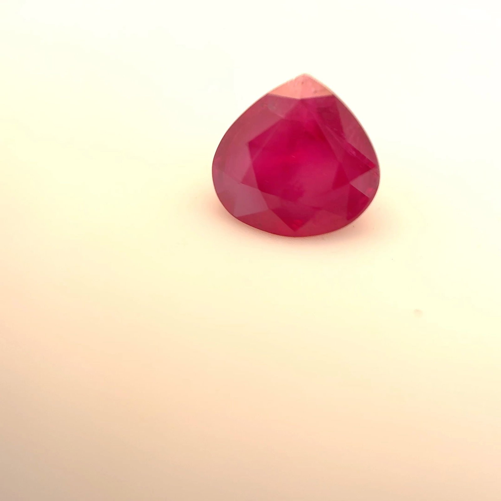Loose Ruby Gemstone - Heart 1.05ct Red MI
