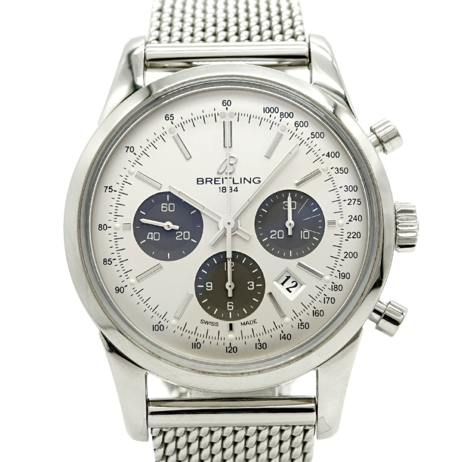 Wristwatch Breitling: Wristwatch Breitling This listing features Wristwatch Breitling. Item specifics are provided below. Item Specifics: Brand: Breitling Type: Wristwatch Gender: Men Material (Band): Stainless Steel Color