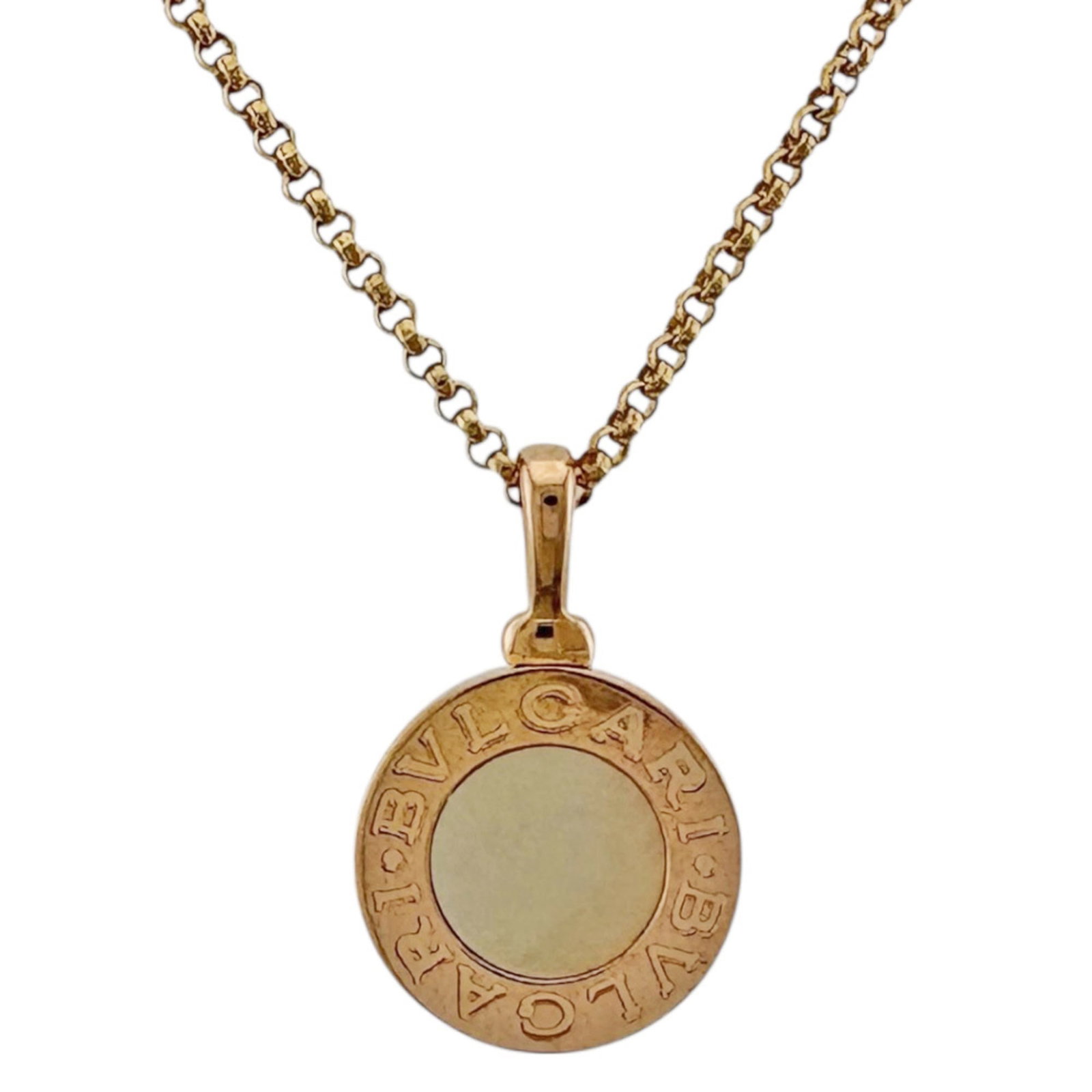 Pre-owned BVLGARI Necklace 18K Mother of Pearl Women's (1 of 10)