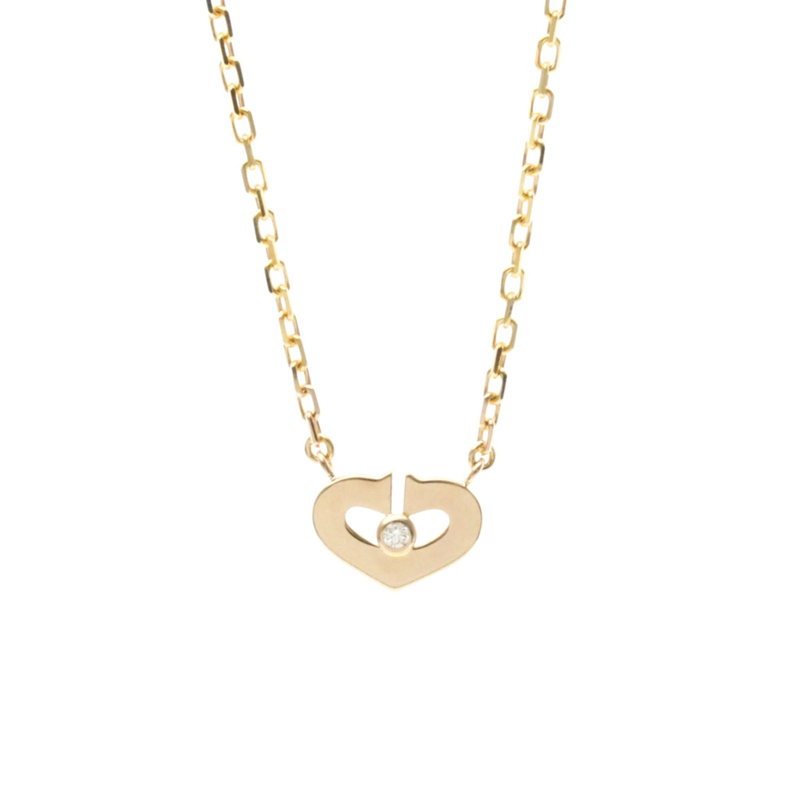 Men Fashion Pendant Necklace (Pink Gold) - Cartier C Heart Necklace 1P Diamond Pink Gold (18K): Men Fashion Pendant Necklace (Pink Gold) - Cartier C Heart Necklace 1P Diamond Pink Gold (18K) Diamond Women This listing features Men Fashion Pendant Necklace (Pink Gold) - Cartier C Heart Necklace 1