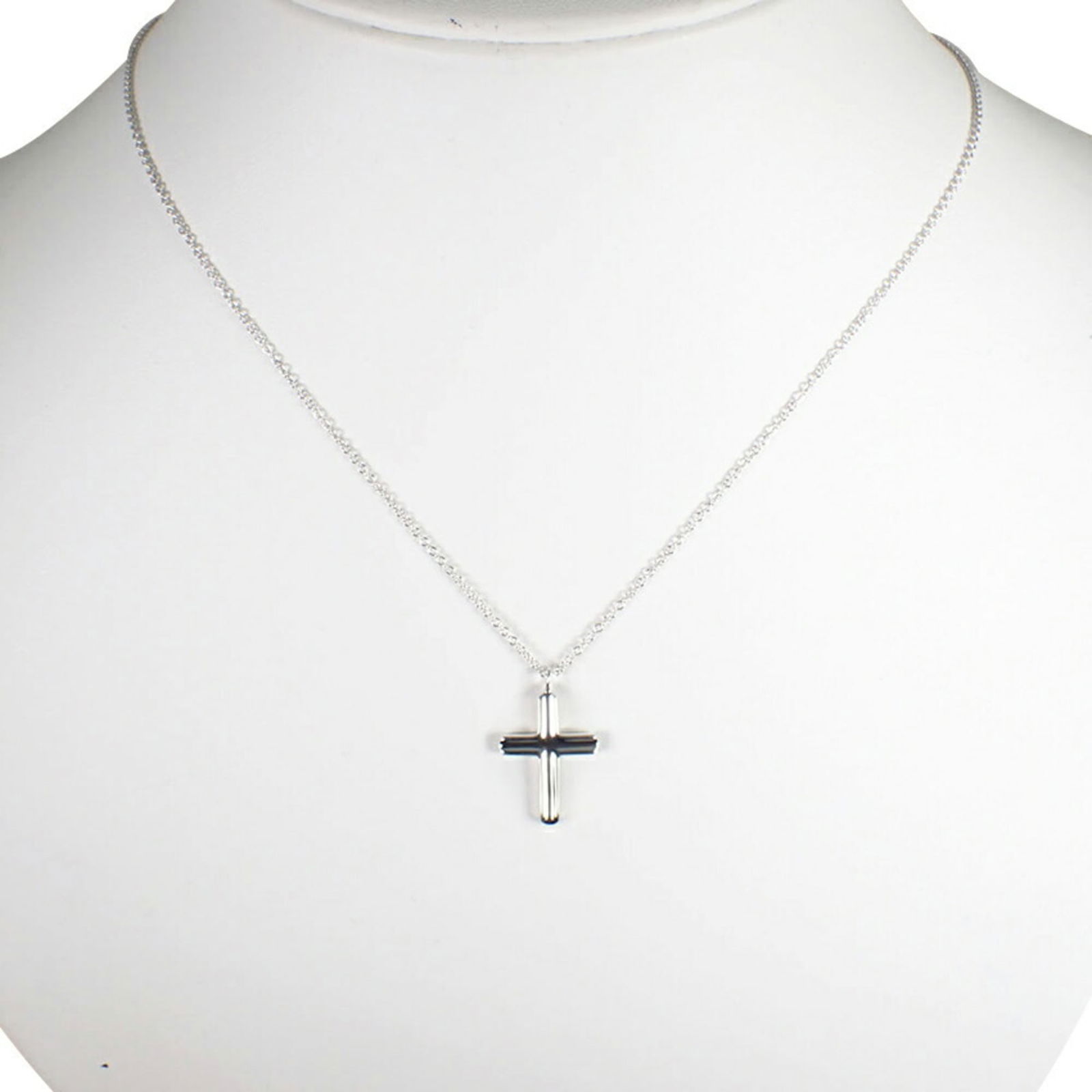 Necklace TIFFANY 925 Concave Cross Pendant (1 of 11)