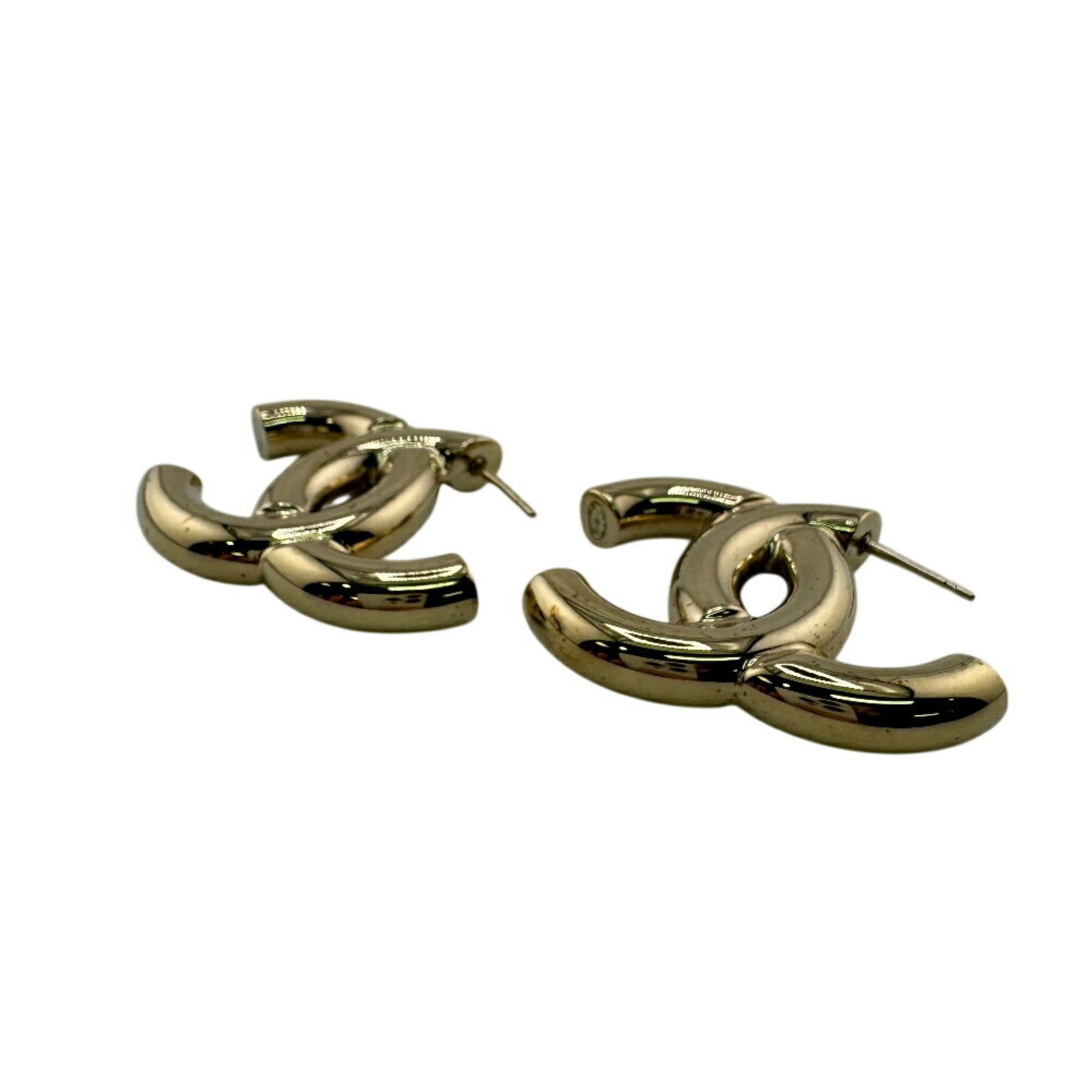 Plating Chanel Stud Earrings Gold - 2