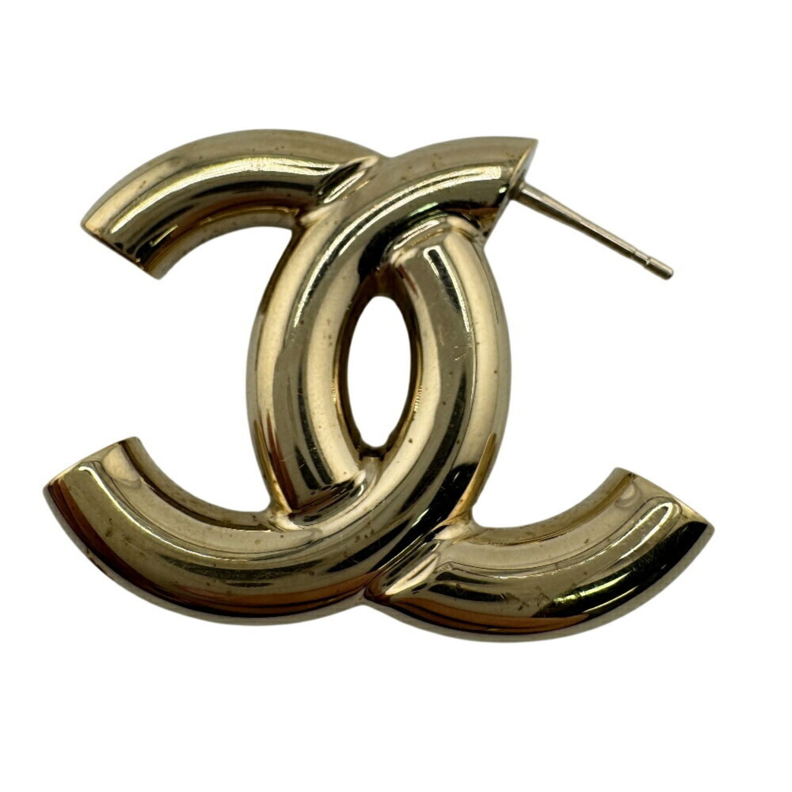 Plating Chanel Stud Earrings Gold - 3