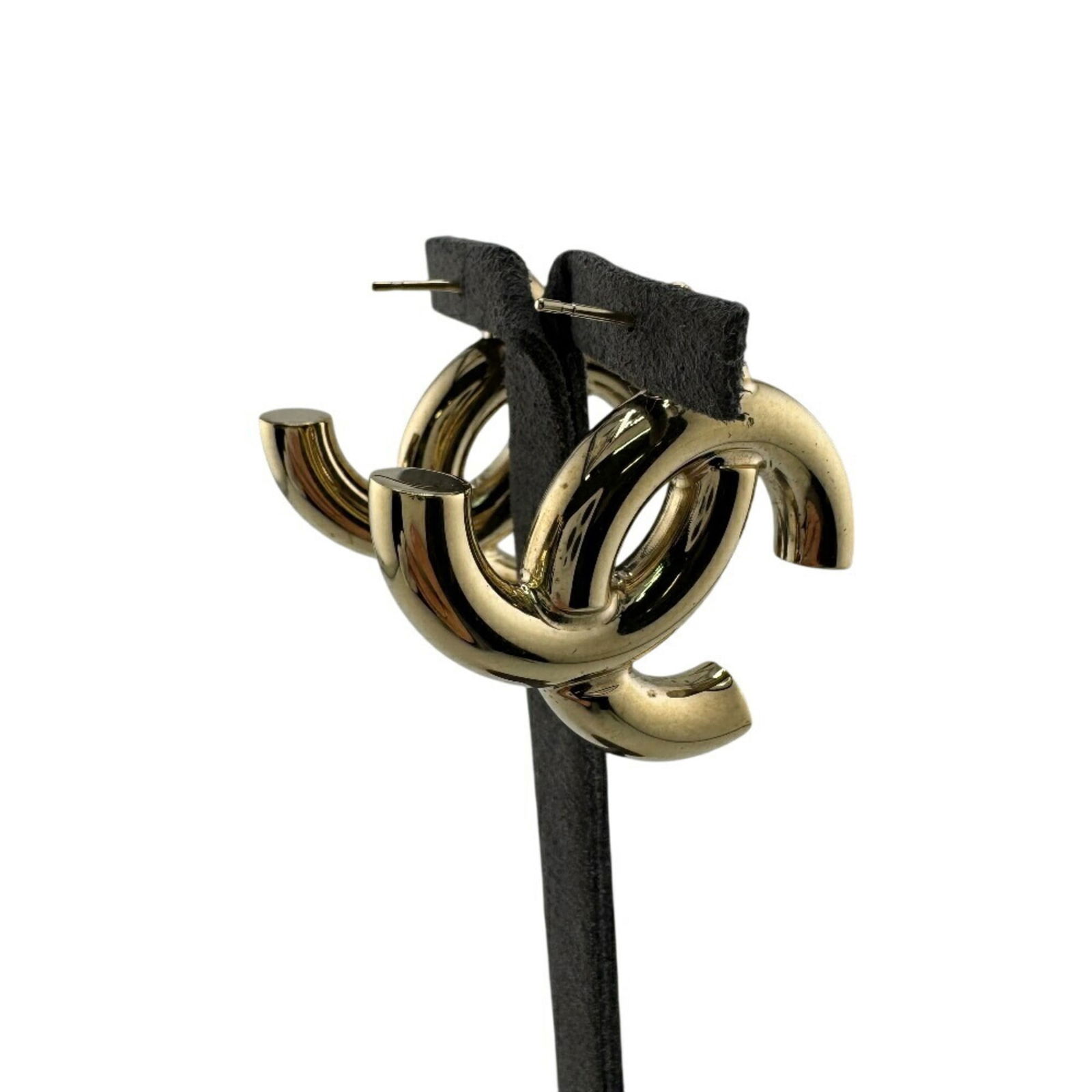 Plating Chanel Stud Earrings Gold - 8