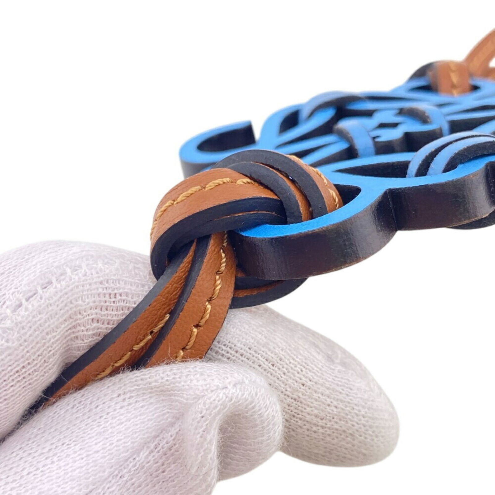 Leather Loewe Keyring Charm - 8