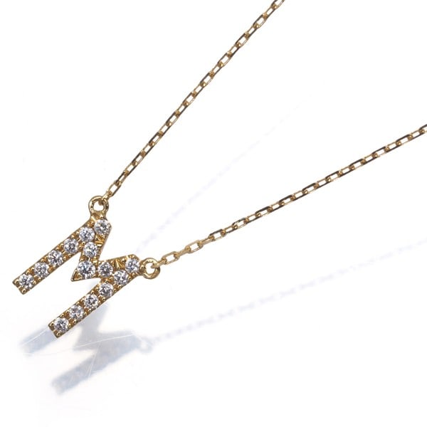 Gold Ahkah Necklace Diamond 0.06Ct Initial Alphabet M 18K 750 Yellow: Gold Ahkah Necklace Diamond 0.06Ct Initial Alphabet M 18K 750 Yellow This listing features Gold Ahkah Necklace Diamond 0.06Ct Initial Alphabet M 18K 750 Yellow. Item specifics are provided below. 