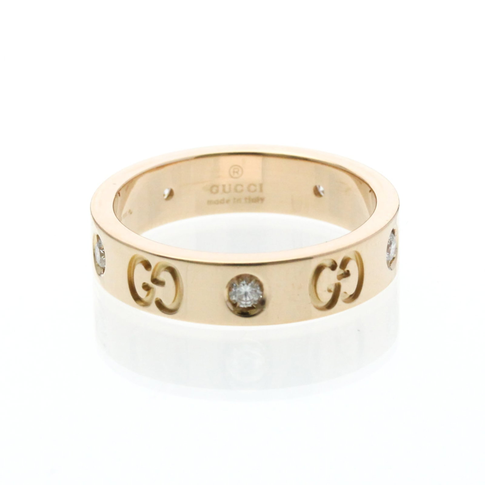 (18K) Gucci Band Ring Pink Gold: (18K) Gucci Band Ring Pink Gold This listing features (18K) Gucci Band Ring Pink Gold. Item specifics are provided below. Item Specifics: Brand: Gucci Type: Band Ring Style: Fashion Gender: