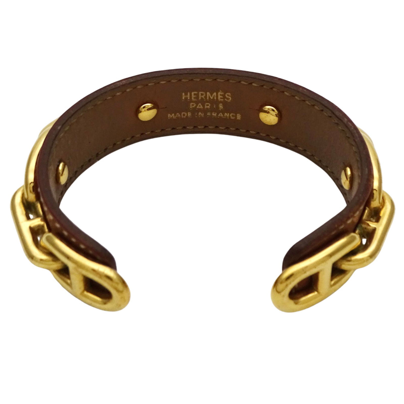 Metal - Hermes Bangle Leather - 4