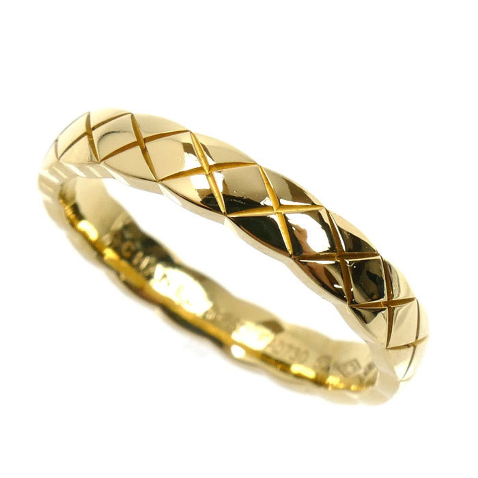 (18K) Chanel Band Ring Yellow Gold: (18K) Chanel Band Ring Yellow Gold This listing features (18K) Chanel Band Ring Yellow Gold. Item specifics are provided below. Item Specifics: Brand: Chanel Type: Band Ring Gender: Women Color: