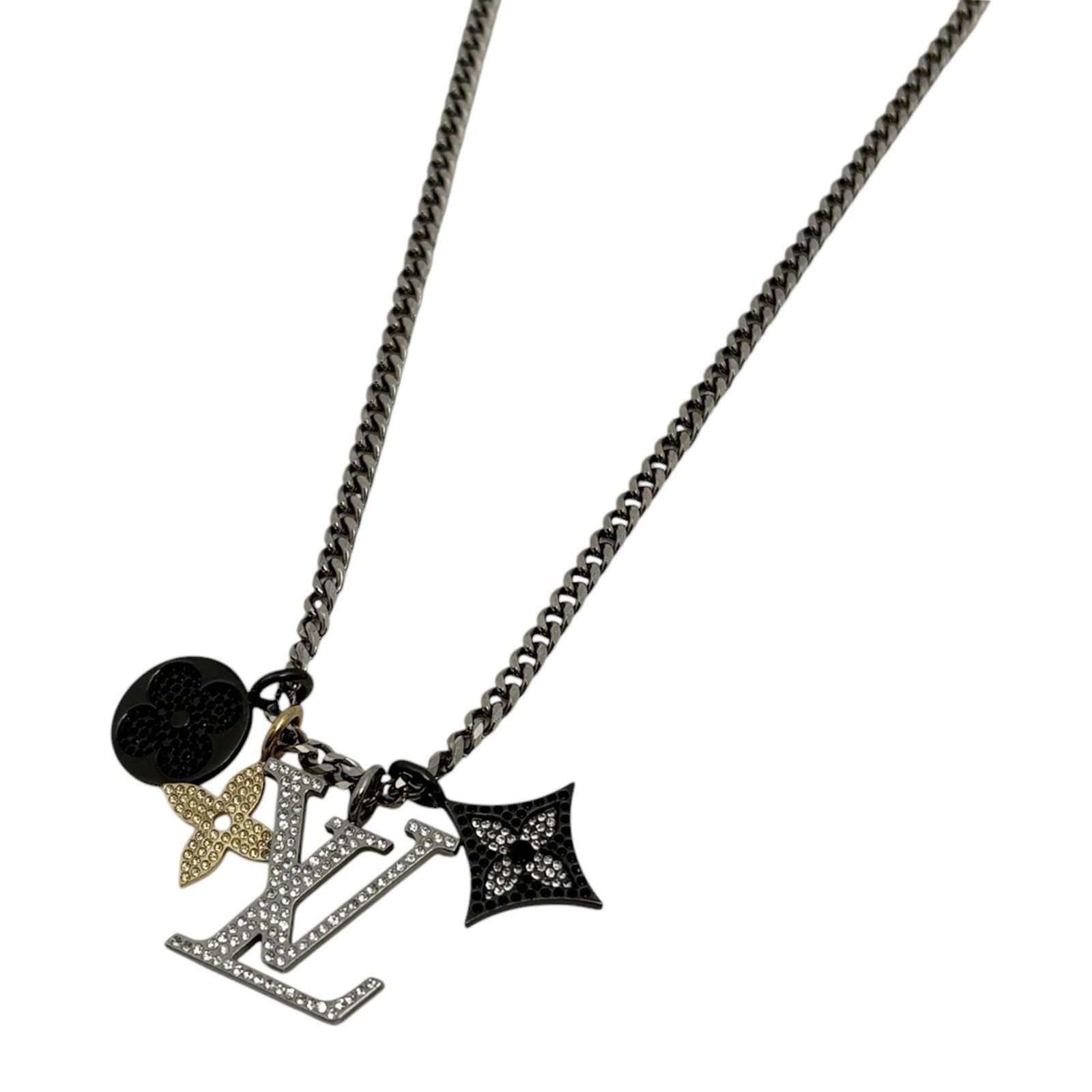 and Gold for Women - Louis Vuitton LV Instinct Pendant Necklace in Silver - Black: and Gold for Women - Louis Vuitton LV Instinct Pendant Necklace in Silver - Black This listing features and Gold for Women - Louis Vuitton LV Instinct Pendant Necklace in Silver - Black. Item