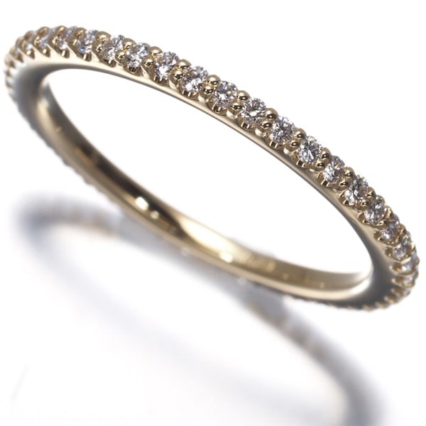 Yg/ Ponte Vecchio Ring Diamond 0.31Ct Full Eternity Us5.25-5.5 18K (1 of 7)