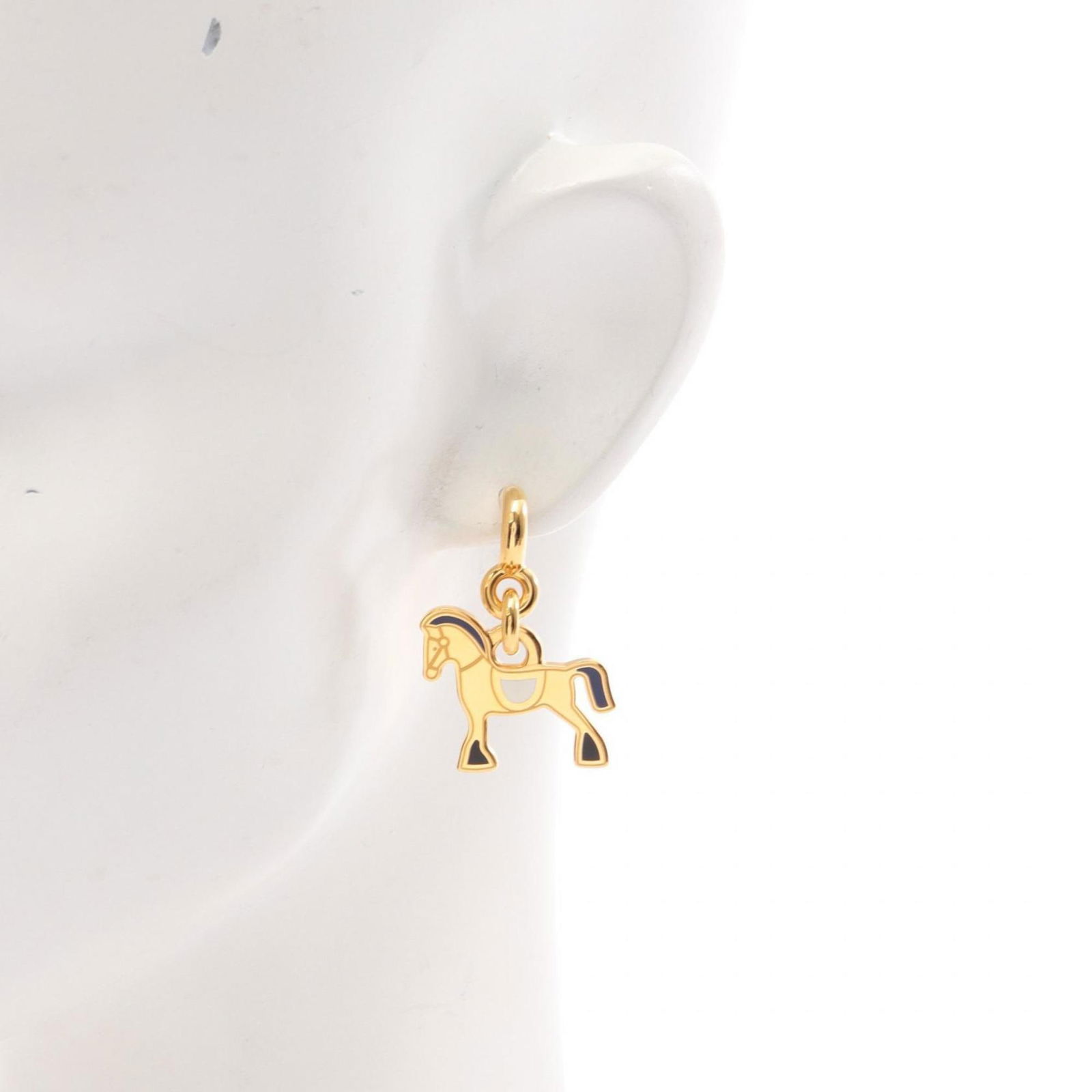 Plating Hermes Drop Earrings Gold - 4