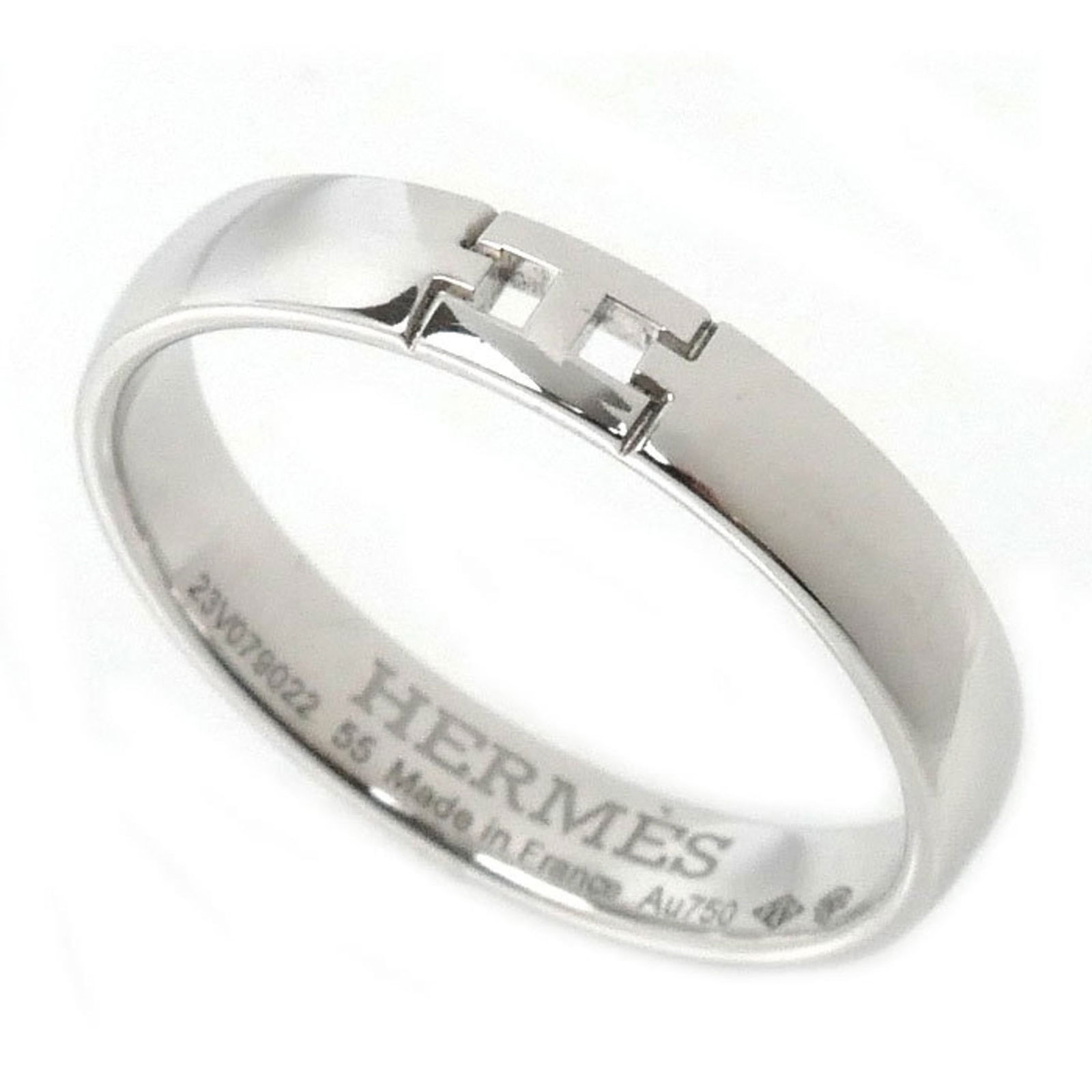 (18K) Hermes Band Ring White Gold (1 of 8)