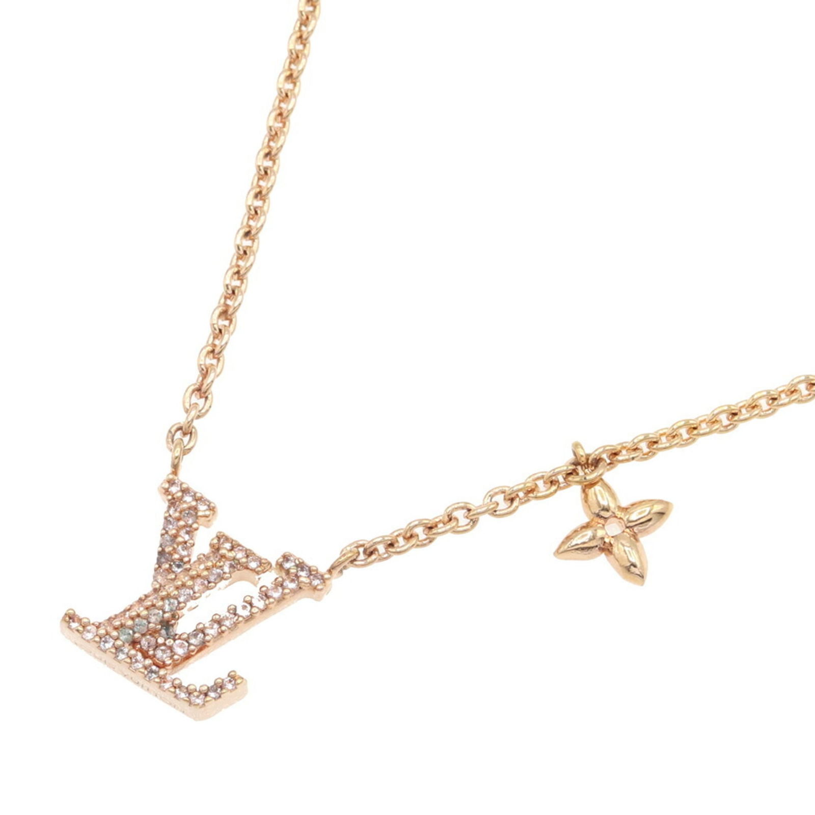 VUITTON Louis Vuitton Collier Necklace LV Iconic M00985 Pink Gold Metal Strass Pendant Women's LOUIS: VUITTON Louis Vuitton Collier Necklace LV Iconic M00985 Pink Gold Metal Strass Pendant Women's LOUIS This listing features VUITTON Louis Vuitton Collier Necklace LV Iconic M00985 Pink Gold Metal