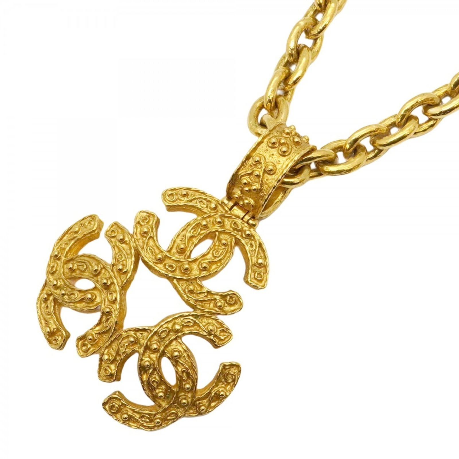 Women Chanel Triple Coco Necklace in GP Plated Gold for: Women Chanel Triple Coco Necklace in GP Plated Gold for This listing features Women Chanel Triple Coco Necklace in GP Plated Gold for. Item specifics are provided below. Item Specifics: Brand: