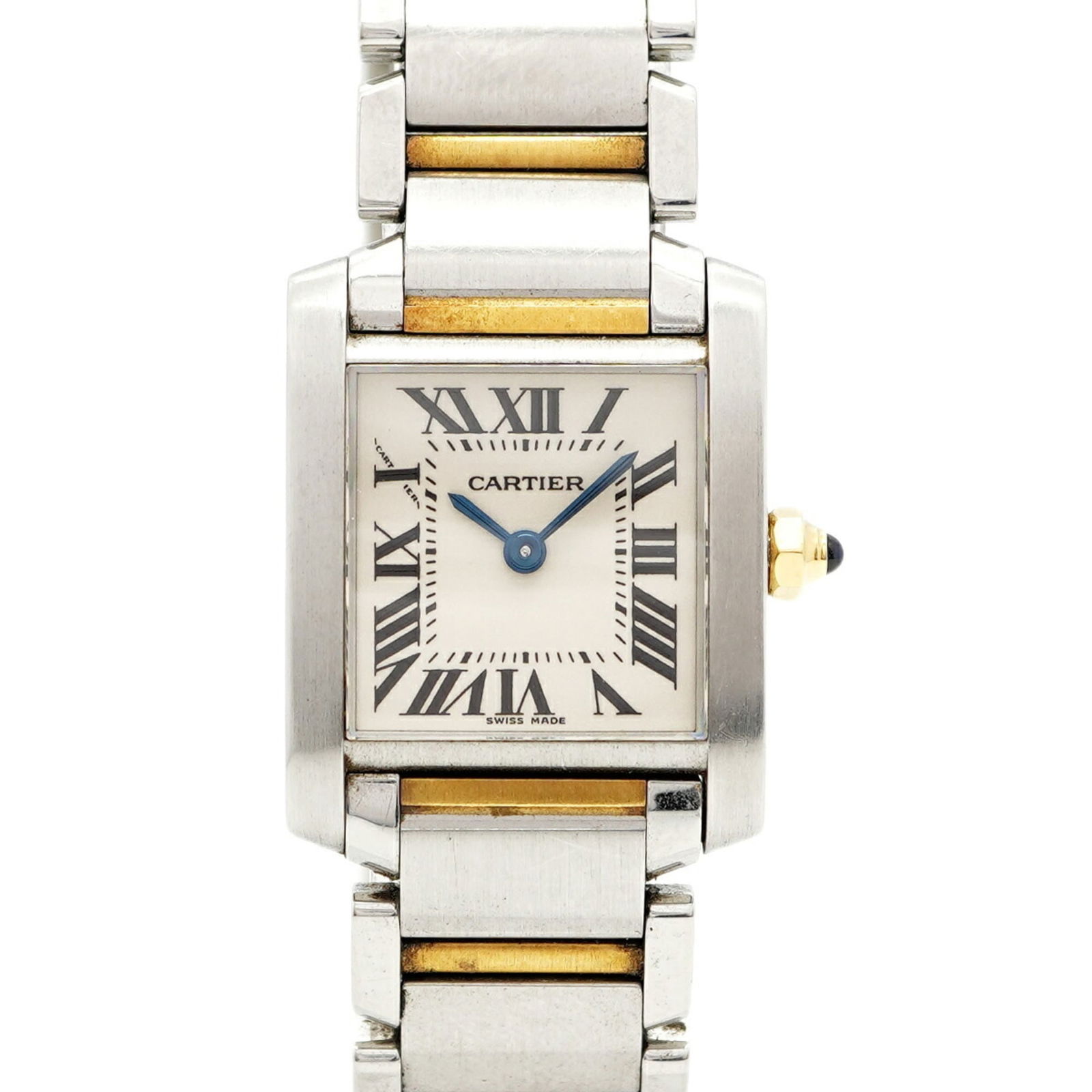 Wristwatch Cartier: Wristwatch Cartier This listing features Wristwatch Cartier. Item specifics are provided below. Item Specifics: Brand: Cartier Type: Wristwatch Gender: Women Material (Band): Stainless Steel, Yellow