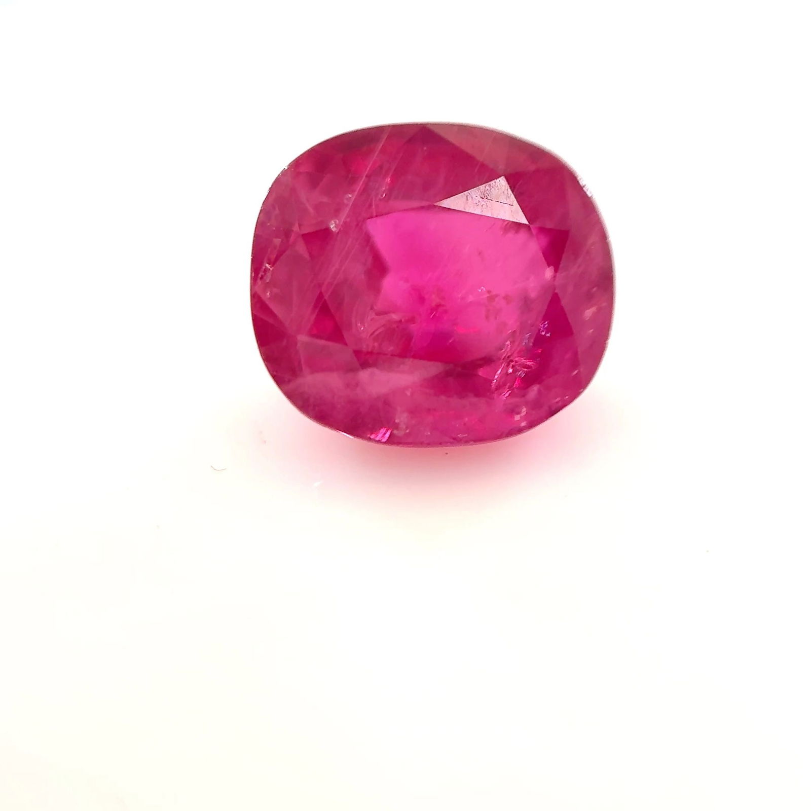 Loose Ruby Gemstone - Cushion 3.36ct Red MI (1 of 1)