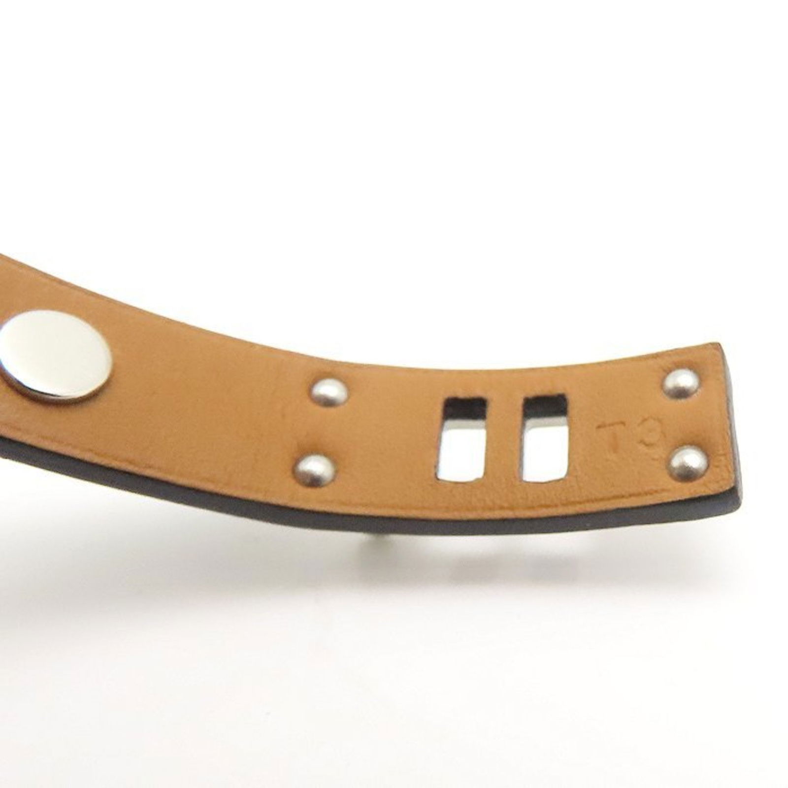 Leather - Hermes Bangle Brass - 6