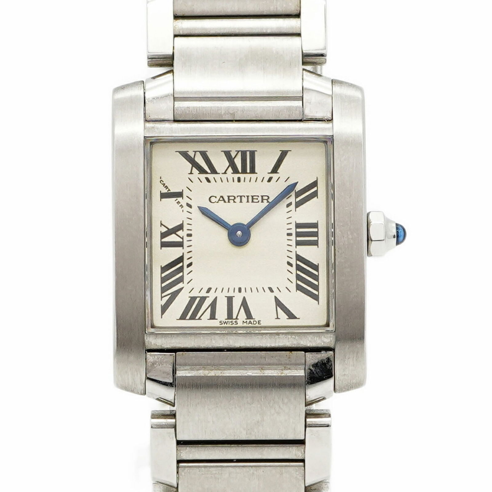 Wristwatch Cartier: Wristwatch Cartier This listing features Wristwatch Cartier. Item specifics are provided below. Item Specifics: Brand: Cartier Type: Wristwatch Gender: Women Material (Band): Stainless Steel Color