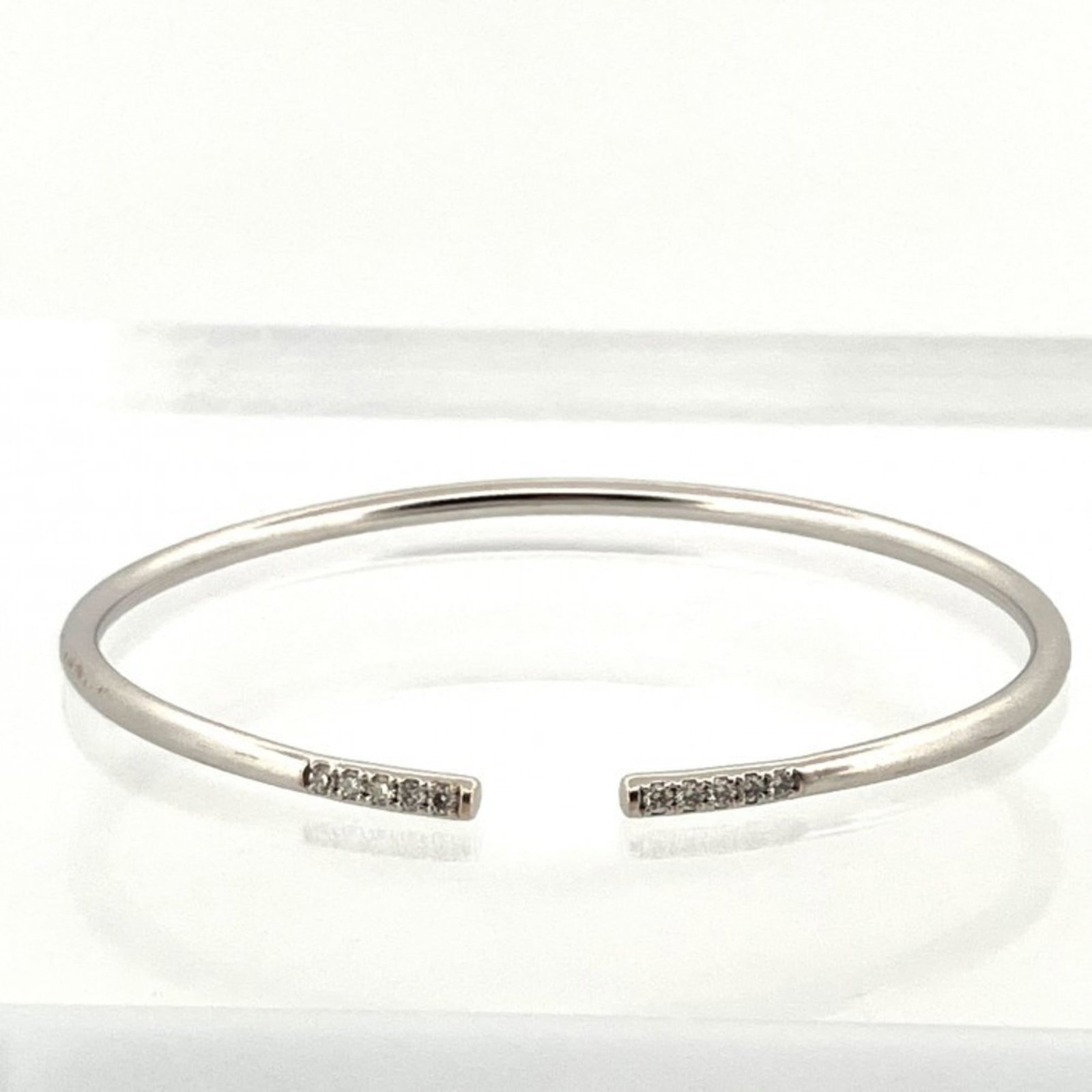 (18K) Tiffany Bangle White Gold (1 of 8)