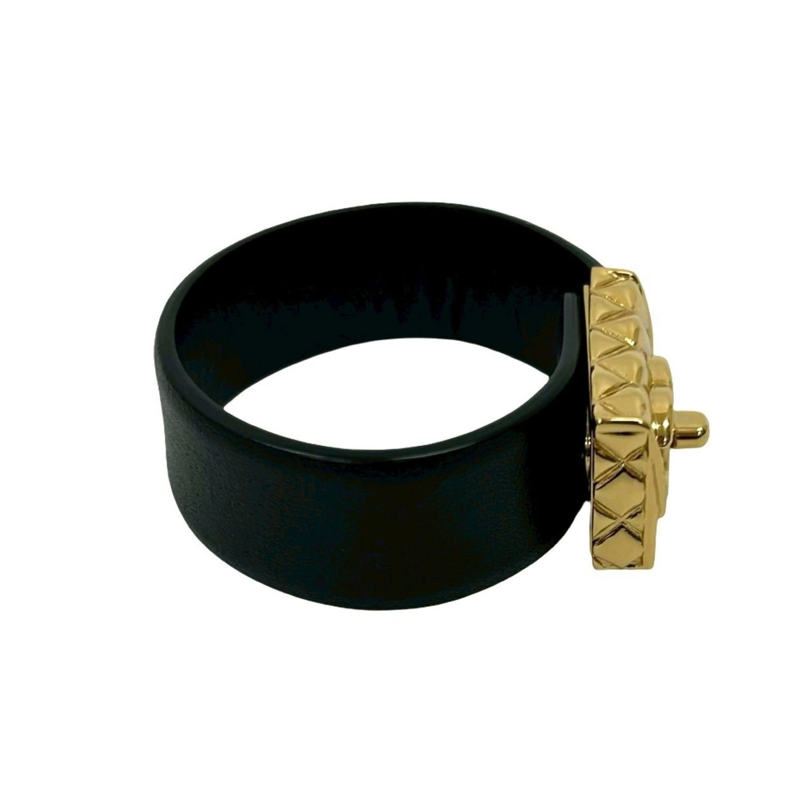 Leather - Chanel Bangle Gold Plating - 4