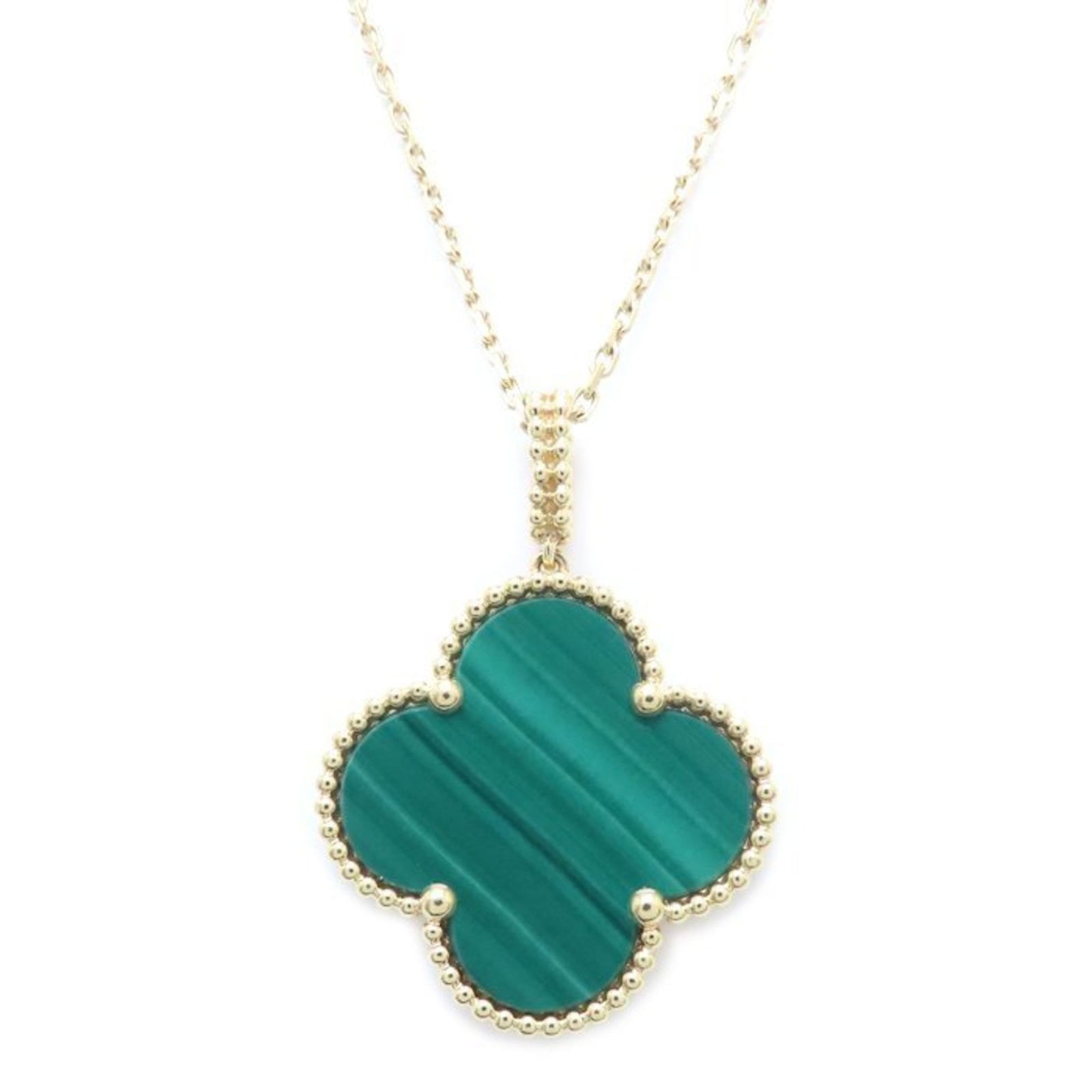 294832 - Van Cleef & Arpels Magic Alhambra Long Necklace - Malachite - 18K Yellow Gold - Women's -: 294832 - Van Cleef & Arpels Magic Alhambra Long Necklace - Malachite - 18K Yellow Gold - Women's - VCARO3MG00 This listing features 294832 - Van Cleef & Arpels Magic Alhambra Long Necklace - Malachite